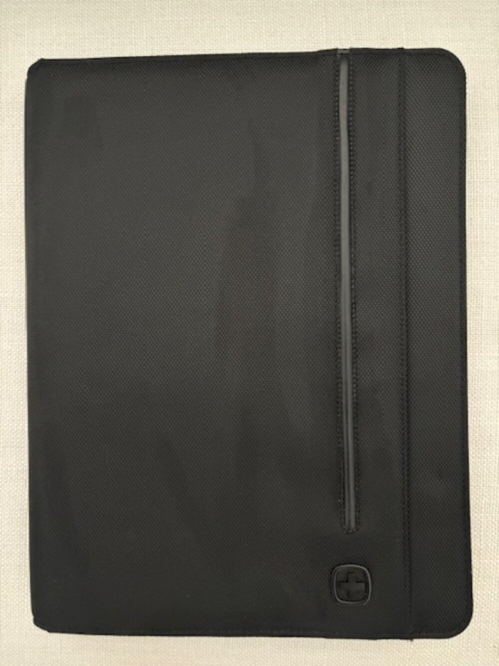 Wenger Swiss Army Black Portfolio with Zipper Closure